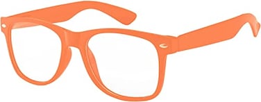 OWL Orange Kids Clear Lens Glasses Protect Childs Eyes UVB UVA