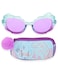 Pan Oceanic Disney Princess Girls Sunglasses with Matching Glasses Case for Kids
