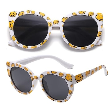 PolarSpex Toddler Sunglasses Polarized UV Protection Cat Eye Sunglasses with Unbreakable Frame for Girls Age 28