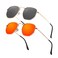 Htms Small Metal Polygon Polarized Sunglasses for Women Men Vintage Hexagonal Ultra Lightweight Sunglasses