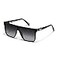 QUAY Sunglasses for Men Women Shield Lenses with UV Protection Oversized Sunglasses Nightfall Medium Black