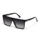 QUAY Sunglasses for Men Women Shield Lenses with UV Protection Oversized Sunglasses Nightfall Medium Black