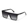 QUAY Sunglasses for Men Women Shield Lenses with UV Protection Oversized Sunglasses Nightfall Medium Black