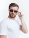 ADE WU Rectangle sunglasses for Women Men Vintage 90s Small Narrow Metal Frame Square Sun Glasses Unisex Black Frame Grey Lens