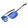AEVOGUE Polarized Sunglasses For Men Rectangle Metal Frame Retro Sun Glasses AE0395 Black Frame Mirror Blue Lens 59