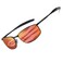 AEVOGUE Polarized Sunglasses For Men Rectangle Metal Frame Retro Sun Glasses AE0395 Black Frame Mirror Red Lens 59