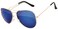 OWL Aviator Sunglasses Full Mirror Lens Gold Color Frame Blue Lens