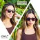 OWL Black Red Two Tone Frame Retro 80s Sunglasses Smoke Lens Men Women