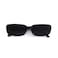 BOJOD Rectangle Sunglasses for Women Men Fashion Trendy Chunky Frame 90s Rectangle Sunglasses Black