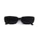 BOJOD Rectangle Sunglasses for Women Men Fashion Trendy Chunky Frame 90s Rectangle Sunglasses Black