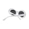 boqopod Retro Oval Sunglasses for Women Men Clout Goggles Trendy Round Kurt Cobain UV400 Glasses SG9750 White