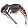 Br'Guras BrGuras Oversized Polarized Fit over Sunglasses Over Glasses for Men and Women Amber leopard Black