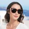 Br'Guras BrGuras Oversized Polarized Fit over Sunglasses Over Glasses for Men and Women Amber leopard Black