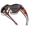 Br'Guras BrGuras Oversized Polarized Fit over Sunglasses Over Glasses for Men and Women Amber leopard Black