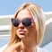 Br'Guras BrGuras Oversized Polarized Fit over Sunglasses Over Glasses for Men and Women Purple leopard Black