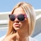 Br'Guras BrGuras Oversized Polarized Fit over Sunglasses Over Glasses for Men and Women Purple leopard Black