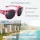 Br'Guras BrGuras Oversized Polarized Fit over Sunglasses Over Glasses for Men and Women Purple leopard Black