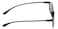 Calabria 720T Flexie Square Reading Sunglasses 050 Ebony MenWomen Bendable Sunglass Reader Flexible UV Protection TR90
