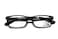 Vision World Casual Fashion Horned Rim Rectangular Frame Clear Lens Eye Glasses Black