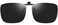 CAXMAN Clip On Sunglasses Over Prescription Frames for Men Women wSuper Dark Category 4 Lens Polarized Flip Up Extra Large