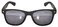 OWL Classic Vintage Smoke Lens Sunglasses Black Matte Frame