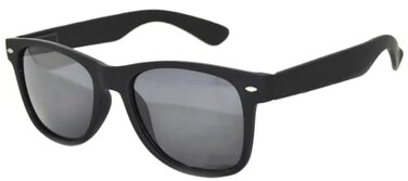 OWL Classic Vintage Smoke Lens Sunglasses Black Matte Frame