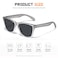 DANAMY Sunglasses Womens Polarized Sunglasses for Women Trendy Designer Mirrored UV Protection Sun Glasses