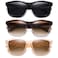 DANAMY Sunglasses Womens Polarized Sunglasses for Women Trendy Designer Mirrored UV Protection Sun Glasses