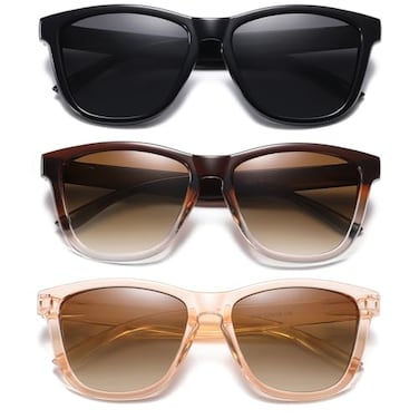 DANAMY Sunglasses Womens Polarized Sunglasses for Women Trendy Designer Mirrored UV Protection Sun Glasses