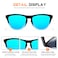 DANAMY Sunglasses Womens Polarized Sunglasses for Women Trendy Designer Mirrored UV Protection Sun Glasses