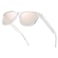 Dollger Polarized Sunglasses for Women Retro Classic Pink Mirrored Clear Frames Sunglasses UV400 Protection