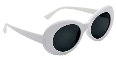 EHH Oval Round Retro Sunglasses Color Tint or Smoke Lenses White Smoke