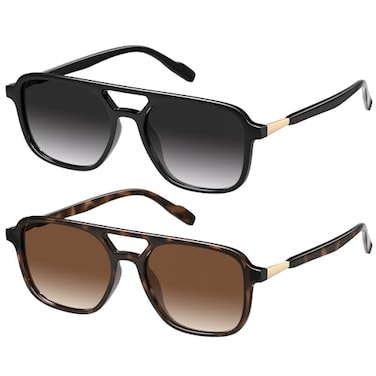 ELITERA Retro Aviator Sunglasses for Women MenPolarized Trendy Rectangle Womens Mens Shades Sun Glasses