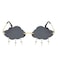 ENTHYI Cloud lightning Sunglasses for WomenMen Rimless Wave Glasses Eyewear for Party Rimless Sun glasses black