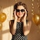 Eyegla Black Sunglasses Bulk Cat Eye Sunglasses Party Favor 1950s Inspired Glasses Set10Pack