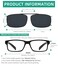 Eyekepper Metal Frame Clip On Sunglasses Polarized Grey Lens With Spring Draw Bar 54 34MM