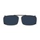 Eyekepper Metal Frame Clip On Sunglasses Polarized Grey Lens With Spring Draw Bar 54 34MM
