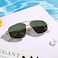 FEISEDY Classic Aviator Polarized Sunglasses Women Men 90s Vintage Pilot Shades Trendy Mirrored Sunglasses B2364