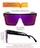 FEISEDY Oversized Sunglasses Mens Womens Flat Top Square Trendy Visor Shades UV400 B2470