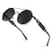 FEISEDY Polarized Aviator Sunglasses for Men Women Retro Steampunk Gothic Round Metal Frame Hippie Glasses B2351