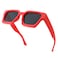 FEISEDY Retro 90s Square Sunglasses for Women Men Trendy Chunky Rectangle Sunglasses UV400 Protection B2385
