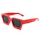 FEISEDY Retro 90s Square Sunglasses for Women Men Trendy Chunky Rectangle Sunglasses UV400 Protection B2385