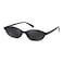 FEISEDY Retro Oval Cat Eye Sunglasses for Women 90s Narrow Lightweight Shades Y2k Trendy Sunnies B0257