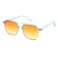 FEISEDY Retro Square Aviator Sunglasses Women Men 70s Vintage Trendy Plastic Frame Sun Glasses B2835