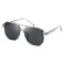FEISEDY Retro Square Aviator Sunglasses Women Men 70s Vintage Trendy Plastic Frame Sun Glasses B2835