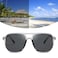 FEISEDY Retro Square Aviator Sunglasses Women Men 70s Vintage Trendy Plastic Frame Sun Glasses B2835