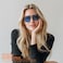 FEISEDY Retro Square Aviator Sunglasses Women Men 70s Vintage Trendy Plastic Frame Sun Glasses B2835