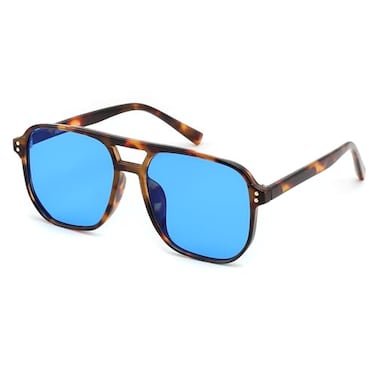 FEISEDY Retro Square Aviator Sunglasses Women Men 70s Vintage Trendy Plastic Frame Sun Glasses B2835