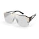 FEISEDY Square Oversized Sunglasses for Men Women Flat Top Shield One Piece Lens Sun Glasses Shades B2765