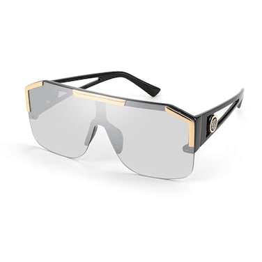 FEISEDY Square Oversized Sunglasses for Men Women Flat Top Shield One Piece Lens Sun Glasses Shades B2765